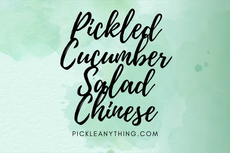 “Chinese Pickled Cucumber Salad: A Refreshing Twist for Your Taste Buds”