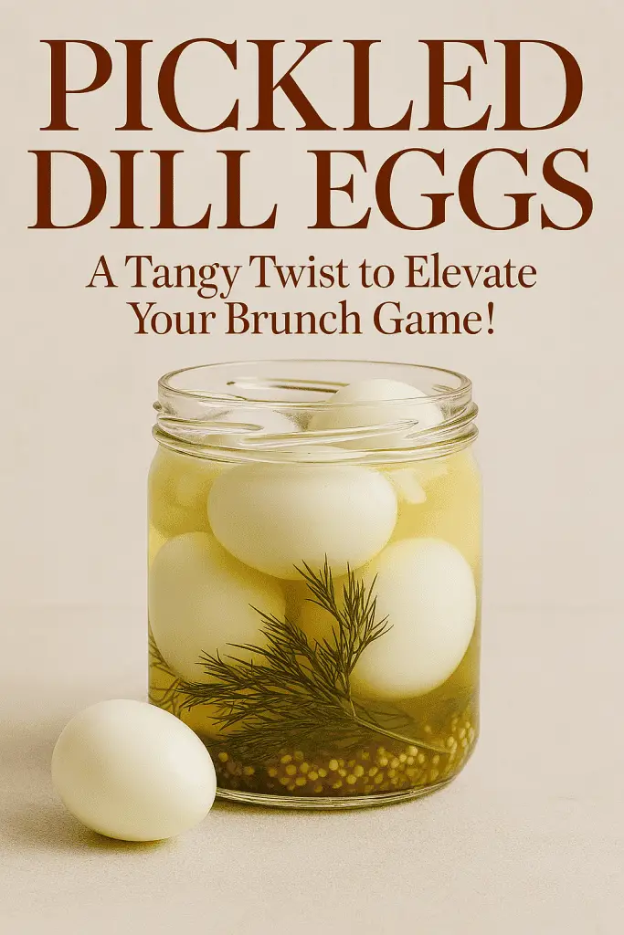 Pickled Dill Eggs: A Tangy Twist to Elevate Your Brunch Game!
